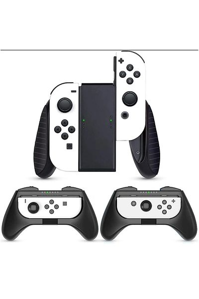 Choice مقبض متوافق مع نينتندو سويتش سويتش OLED Joy-Con 3 حزمة مقاومة للتآكل للتحكم في الألعاب...