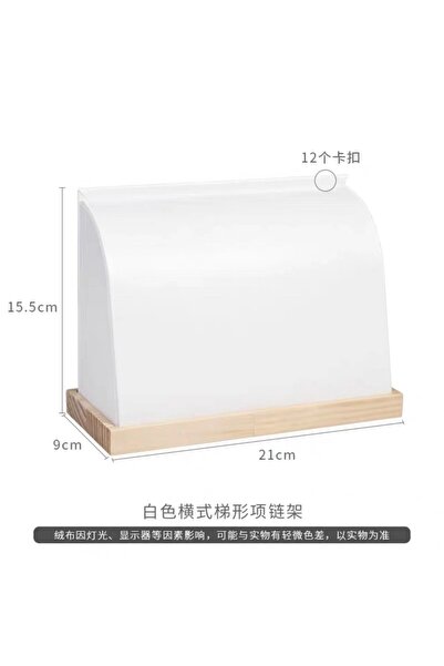 Choice White Fashion Solid Wood Base Large Size Jewelry Stand Wooden Multiple...
