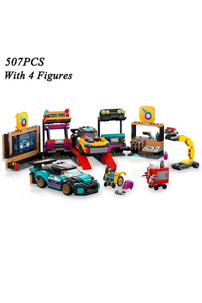 Choice No Box Fit60389 New Building Blocks City Car Modification Repair Station 4s Shop Compatible With 603