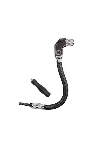 Choice Black Right Angle Attachment Flex Shaft, Drill Attachment 12-inch 90 Degree Right Angle Electric Dri