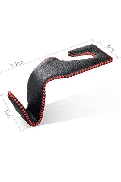 Choice Black red line Car Seat Headrest Hooks Leather Hidden Back Hanger Stor...