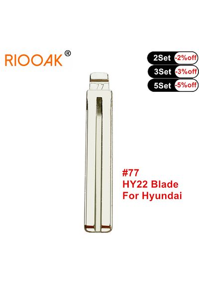 Choice 10pcs Metal Blank  #77 HY22 TOY48 Uncut Flip KD VVDI Remote Key Blade for Toyota REIZ Hyundai IX3...