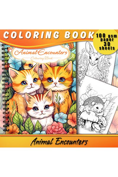 Choice Gold Adult Coloring Book - 30 Sheets Women's Spiral Coloring Book, 11.2x 8.3inches, Drawing Book, Bi