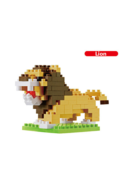 Choice Lion Mini Cartoon Animals Building Blks 3D Dinosaur Giraffe Kangaroo P...