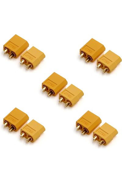 AOKIN 5PAIRS 5 pairs XT60 5 Pairs XT60 Connector XT60 Male Female Bullet Connectors Power Plugs for RC Lip