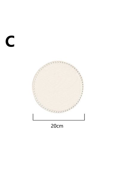 Choice 03 Crochet Basket Base 10/15/20/25cm Unfinished Blank Cross Stitch Carved Hand-woven Diy Crafts Supp