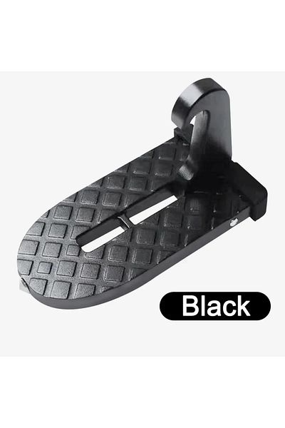 Choice Black Universal Fit Car Door Step Foldable Roof Rack Latch Hook Foot Pedal Multifunction Aluminum Al