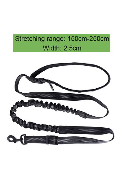 Choice Black Elastic Buffering Explosion-proof Flushing Multifunctional Dog Walking Chain, Dog Traction Rop