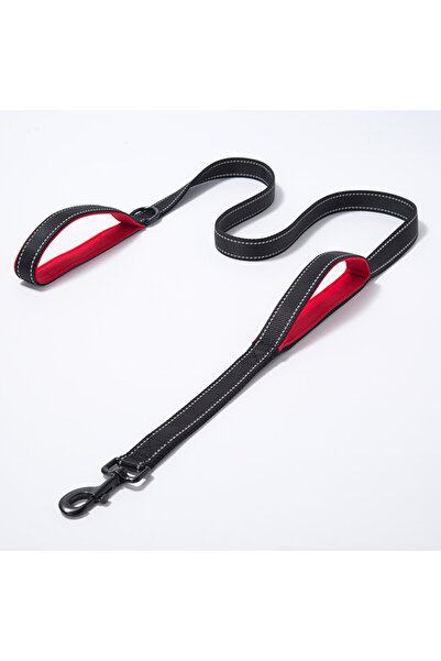 Choice سلسلة تدريب الكلاب XL-180 سم باللونين الأسود والأحمر، مناسبة للسفر وال...