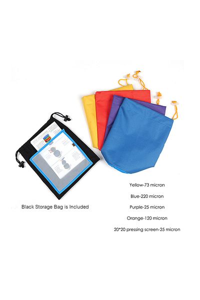 Choice 4pcs 4pcs/set Herbal Ice Essence Extractor Kit Set Gallon Mesh Bag Bubble Bag Drawstring Extraction