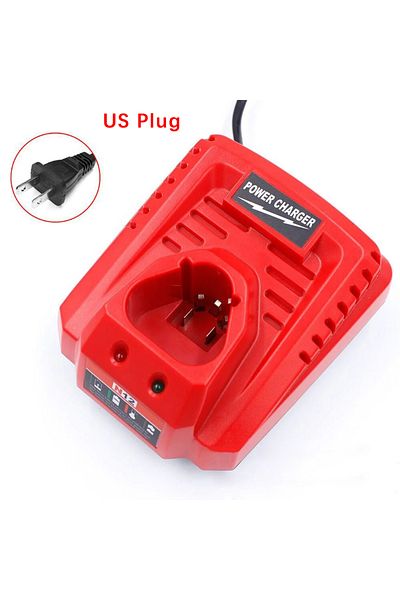 Choice Us Plug Battery Charger For Milwaukee M12 N12 Lithium-ion Battery 3a Fast Charging Replacement 48-11