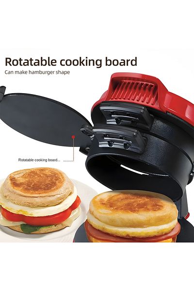 homgeek Eu Portable Burger Sandwich Omelette Toaster Maker Breakfast Sandwich Hamburger Maker With Egg Cooke
