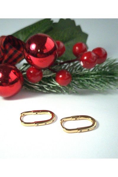 celisia "14K Gold-Soaked Oval Stone Earrings – Elegant and Simple Special Day Gift for Sweethearts, Does Not Tarnish