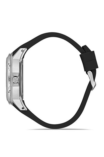 Polo Air Rubber Band Metal Case Men Wristwatch Black Silver Red Color Pl-0974E5X