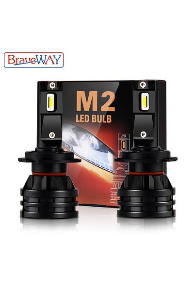 Braveway H7 16000lm Led Headlight Bulbs H1 H3 H4 H7 H8 H9 H11 Hb3 Hb4 Headlamp For Cars Turbo Led Bu