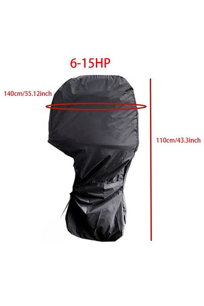 Choice 6-15hp Outboard Motor Covers Trailerable Full Boat Motor Cover Waterproof Heavy Duty Oxford Fabric O