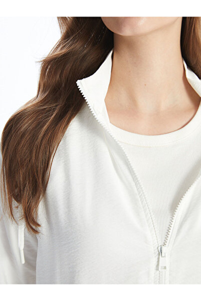 LC Waikiki Yeni Sezon Kapusonlu Duz Oversize Kadin Tunik - S5G131Z8