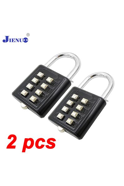 Choice Black 8 Digits Password Code Outdoor Waterproof Combination Padlock Zinc Alloy Suitcase For Luggage