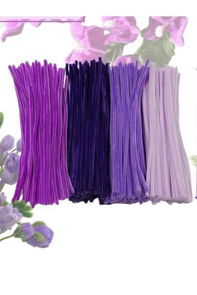 Choice Mixed Purple-200pcs 200pcs Purple Series Pipe Cleaners, Purple Pipe Cleaners Chenille Stem, Pipe