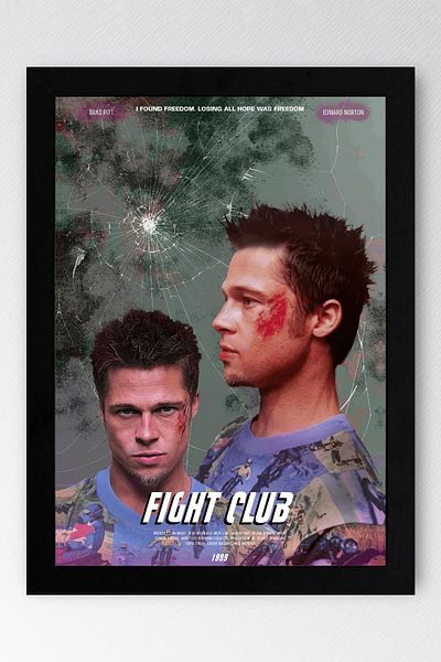 Saturn Pictură înrămată Fight Club - Pictură poster film Fight Club