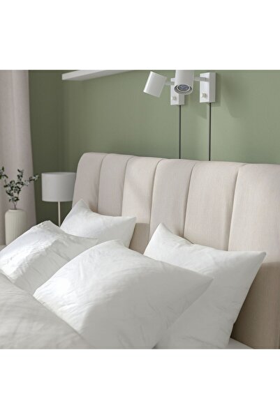 IKEA çift kişilik karyola, açık bej, 160x200 cm