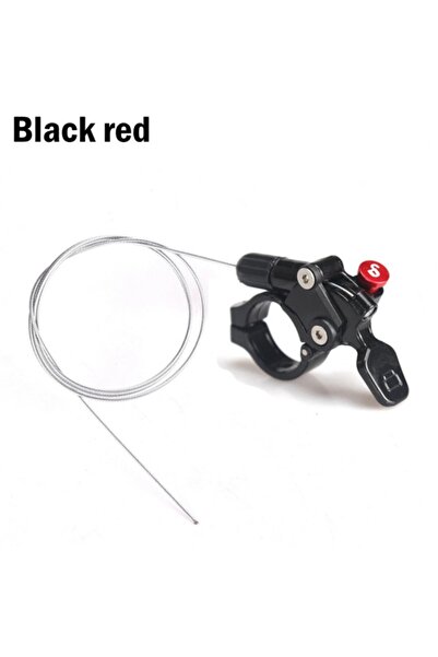 Choice أجزاء دراجة جبلية جديدة باللون الأسود والأحمر مع رافعة قفل عن بعد SR S...