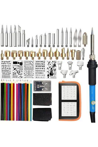 Choice مجموعة أدوات حرق الخشب الاحترافية من الاتحاد الأوروبي، 71 قطعة، قلم لح...