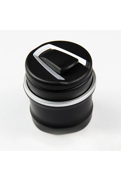 Choice Black Portable Car Cigarette Ashtray Cup With Led Light Detachable One Touch Open Vehicle Ashtray Ho