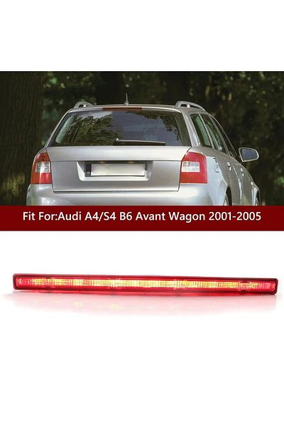 Choice عدسة مدخنة لضوء الفرامل الثالث باللون الأحمر لسيارة Audi A4/S4 B6 Avant Wagon موديل 2001-2005...
