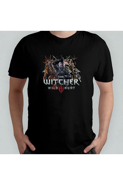 Pixxa Μπλουζάκι Witcher 3 Wild Hunt Crewneck 100% βαμβακερό - Μοντέλο 4