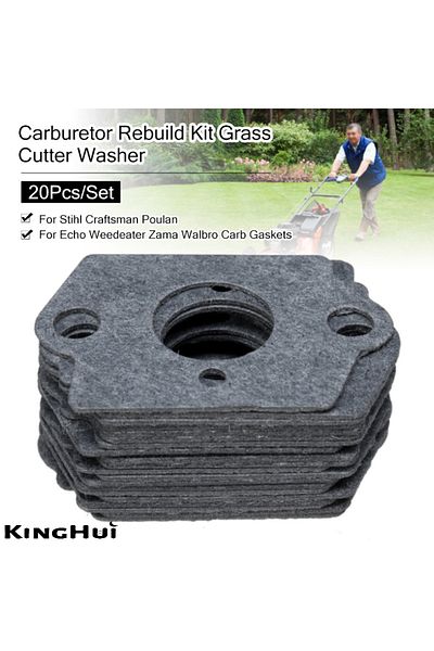 Choice 20Pcs/Set Carburetor Rebuild Kit Grass Cutter Washer For Stihl Craftsman Poulan For Echo Weedeate...
