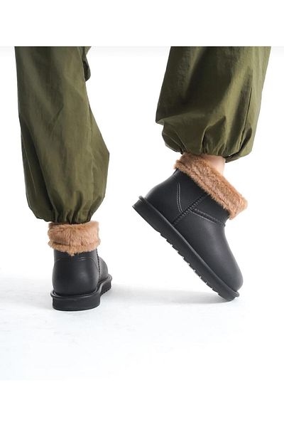 Pine Cone Waterproof Inside Fur Boots