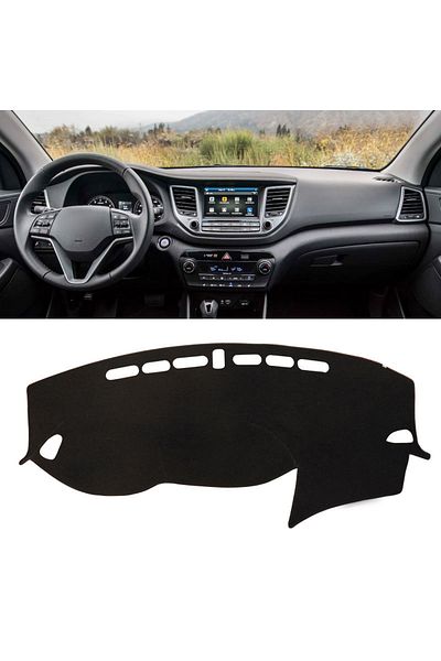 Choice Lhd Black 2015-2018 For Hyundai Tucson 2015-2016 2017 2018 2019 2020 Dashboard Cover Mat Pad Dashmat