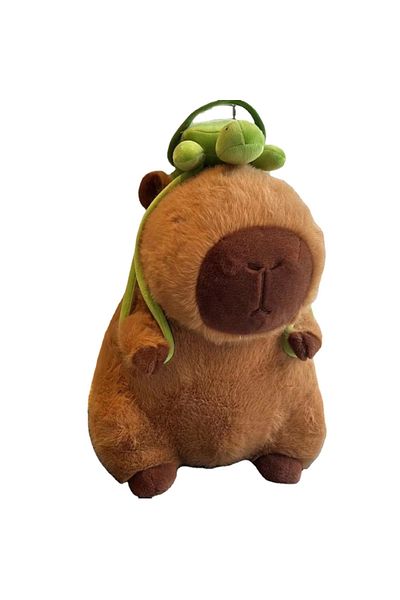 Choice 23cm Capybara With Bag Cute Capybara Plush Toys With Backpack Sitting Lovely Cartoon Animals Stuffed