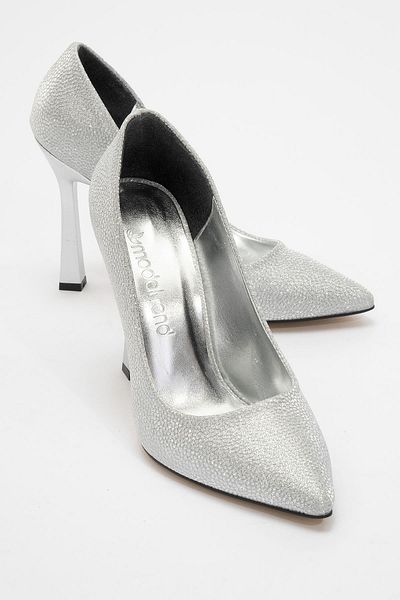 CCWAY AYAKKABI Pantofi stiletto pentru femei Noltali argintii - SIM