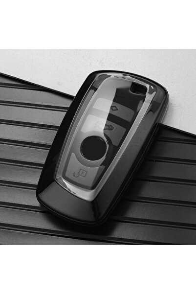 Choice1 Transparent Black Fashion TPU Car Key Case Cover For BMW 1 3 5 7 Seri...