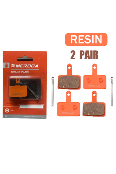 Choice قطعتان من وسادات فرامل قرص الدراجات الجبلية من MEROCA مصنوعة من الراتن...