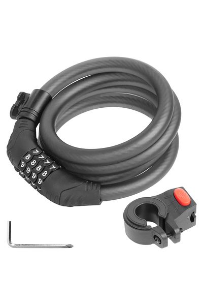 Choice Black Anti-theft Chain Lock 4 Digit Password Cable Locks Electric Scooter For Ninebot F20 F30 F40 Ze