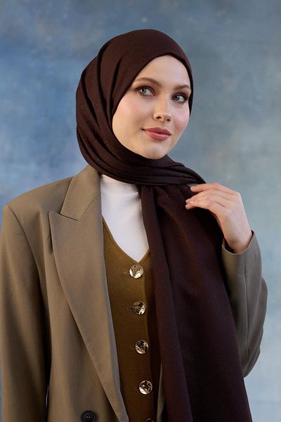 İpekhan Bitter Brown Ipekhan Βαμβακερό Ζακάρ Σάλι 8008