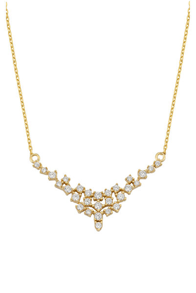 Çgk Çiğdem Gürel Kuyumculuk Suyolu Tarzı Altın Kolye