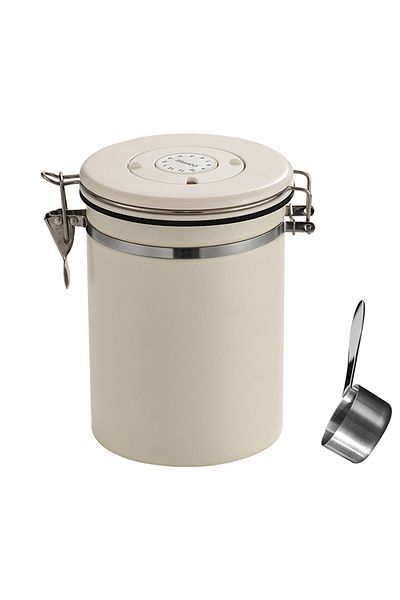 Choice 1.8l White Coffee Beans Vacuum Sealed Jug,stainless Steel Food Airtight Container For Kitchenware,po