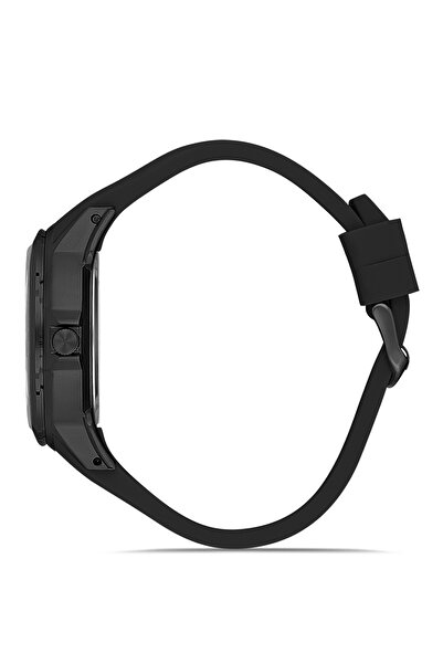 Polo Air Rubber Band Metal Case Men Wrist Watch Black Red Color Pl-0974E1X