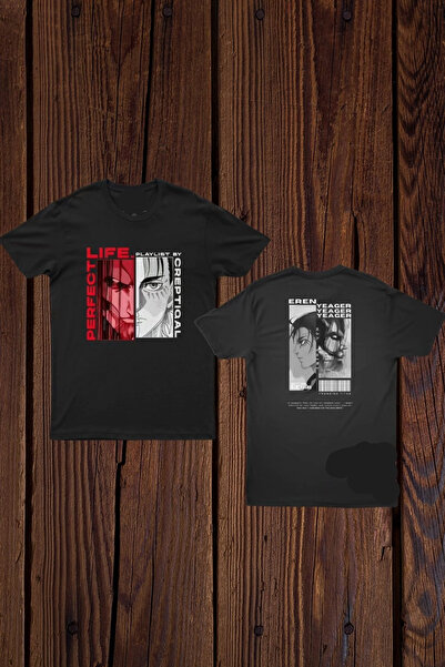 Wish BF تي شيرت مطبوع كبير الحجم من Eren Yeager