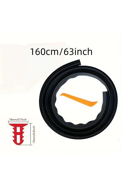 Choice Black T Type 1.6m 160cm Car Dashboard Sealing Strip Interior Auto Leakproof Strips Noise Sound Insul