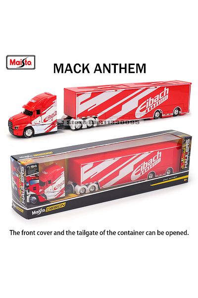 Maisto Mack Anthem 1:64 International@ Lonestar® / Car Trailer Design Elite Transport Die-cast Preci