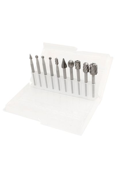 Onkel.J Set 1 6/10pcs Set Hss Routing Router Drill Bits Set For Dremel Carbide Rotary Burrs Tools Wood Stone