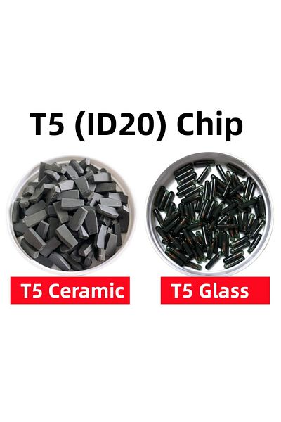 IWOWKEY 10pcs original T5 Ceramic Chip T5 Glass chip ID20 ID 20 ID 13 T20 ID13 Transponder Chip Car Key C...