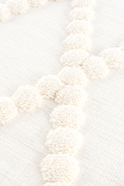 Giza Home Madu Krem Saçaklı Dokuma Salon ve Oturma Odası Halısı 1150-RO66