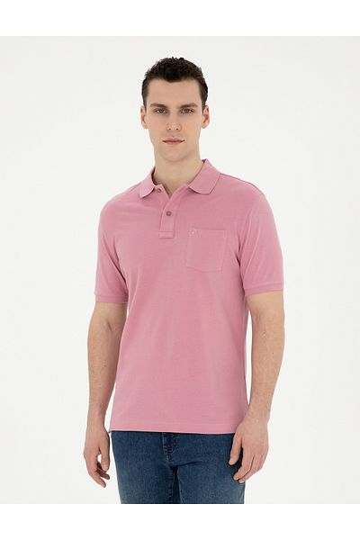 Pierre Cardin Dusty Rose Regular Fit Basic T-Shirt 50262659-VR026