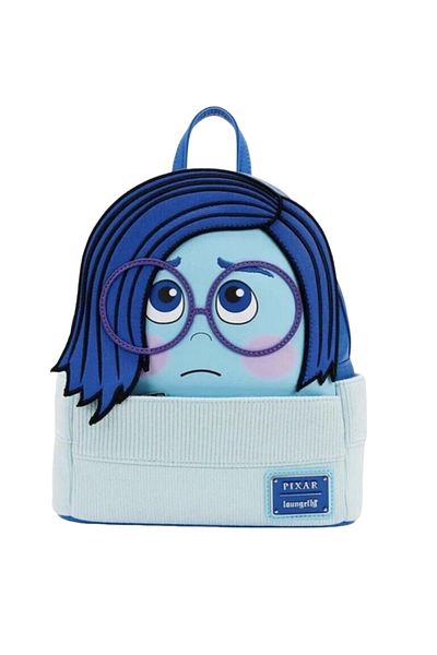 Choice Black Disney Inside Out Sadness Cosplay Mini-rucksack Pu Leather Backpack Cartoon Lotso Stitch Fashi